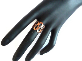 Zig Zag Ring, Copper Ring, Wide Ring, Long Ring, Long Copper Ring, Wide - £17.26 GBP