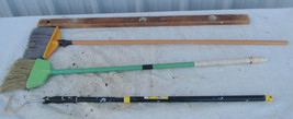 Lot Of Brooms, Wood Level, Extension Handle - £8.65 GBP