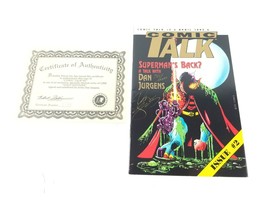 Comic Talk Issue 2 Superman&#39;s Back? Dan Jurgens Autograph #795 Gold Edition COA - £51.15 GBP