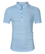 Men&#39;s Collar Neck Short Sleeve Polo Shirt - $35.49