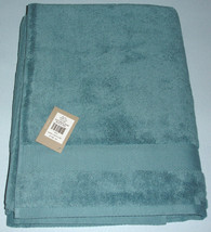 Sferra Bello Large Bath Sheet Towel Teal 100% Combed Cotton 40X70&quot; New - £57.80 GBP