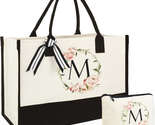 Mother&#39;s Day Gifts for Mom Her Women, Women Canvas Tote Bag &amp; Travel Cos... - $30.56