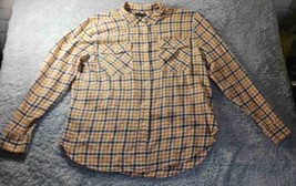 J.Crew Plaid Button Up Long Sleeve Shirt Farmcore Western Preppy Womens ... - $17.81