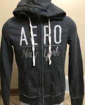 Aeropostale New York Women&#39;s Jacket Size XS dark Gray Full Zip Hoodie - $6.64