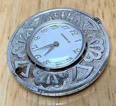 VTG Caravelle Bulova Lady Silver Hand-Wind Necklace Pendant Pocket Watch Hours - £13.49 GBP