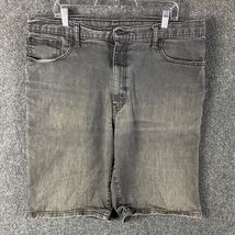 Levi&#39;s Shorts Men&#39;s 40 Denim 569 Bermuda Stretch Distressed Gray Jean Co... - $27.85 CAD