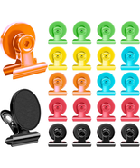 22 Pack Colorful Magnetic Clips for Whiteboard, Fridge Magnets Refrigera... - $22.33 CAD