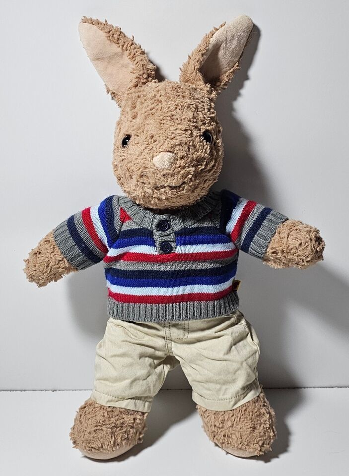 Build-A-Bear Workshop BABW Bunny Rabbit 15" Plush Stuffed Animal BAB 2018 Easter - £7.26 GBP
