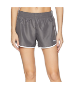 Amazon Essentials Women&#39;s L Gray White Running Shorts Mesh Lined Woven A... - £11.60 GBP