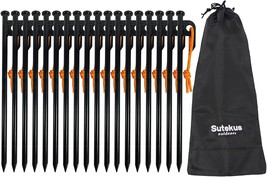 Sutekus Heavy-Duty Forged Steel Tent Pegs, Solid Tent Anchors, And Camping - £29.56 GBP