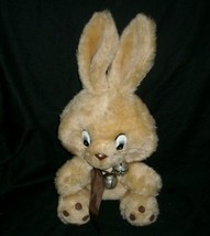 VINTAGE ATLANTA GERBER BROWN TAN BUNNY RABBIT STUFFED ANIMAL PLUSH TOY W... - $33.25