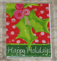 LEANIN TREE &quot;Happy Holidays&quot; Christmas Holly Jolly Season #93061~8 Notecards~ - £5.76 GBP