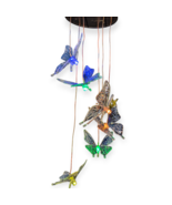 Solar Powered Butterfly Wind Chime RGB LED Multi-color Party Décor Mom Gift - £16.36 GBP