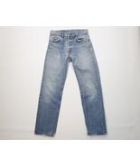 Vtg 80s Levis 20502-0217 Mens 31x32 Thrashed Button Fly Straight Leg Jea... - €85,89 EUR