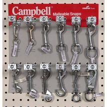 CAMPBELL - Snap,Anml Tie,Rd Swl,3142,7/8,Tagged (T7607401) - $10.95
