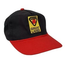 Great Lakes Hybrids Logo Snapback Hat Cap Twill K- Products Black Red Tr... - $17.99