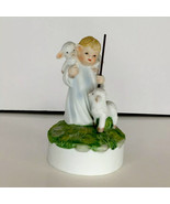 Good Shepherd Plays How Great Thou Art Music Statue Sankyo Lambs Childre... - £17.62 GBP