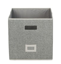 Better Homes &amp; Garden™ ~ HEATHERED GRAY ~ 12.75 Fabric Closet Bin w/Labe... - $644.37 MXN
