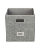 Better Homes &amp; Garden™ ~ HEATHERED GRAY ~ 12.75 Fabric Closet Bin w/Labe... - €30,19 EUR