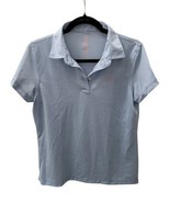 Rhoback Women’s Medium Blue Stripe Performance Polo Embroidered Locale O... - $622.02 MXN