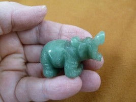 (Y-HIP-553) Green aventurine HIPPO Hippopotamus Gemstone figurine gem hi... - £14.89 GBP