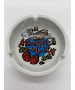 Vtg Atlantic City Casino Ashtray 3 Slot Cards Dice Made in Japan  - $10.39