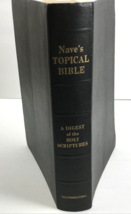 Nave&#39;s Topical Bible Thumb INDEXED Vintage 1962 Southwestern Black Faux ... - £13.22 GBP