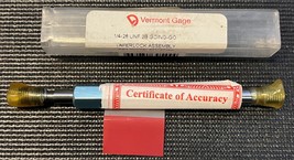 Vermont Gage 1/4-28 UNF 2B Go/No-Go Taperlock Plug Gage Assembly 3011270... - $1,757.05 MXN