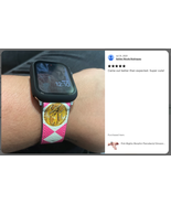 Pink Mighty Morphin Pterodactyl Dinozord Power Coin Apple Watch Band - £39.49 GBP+