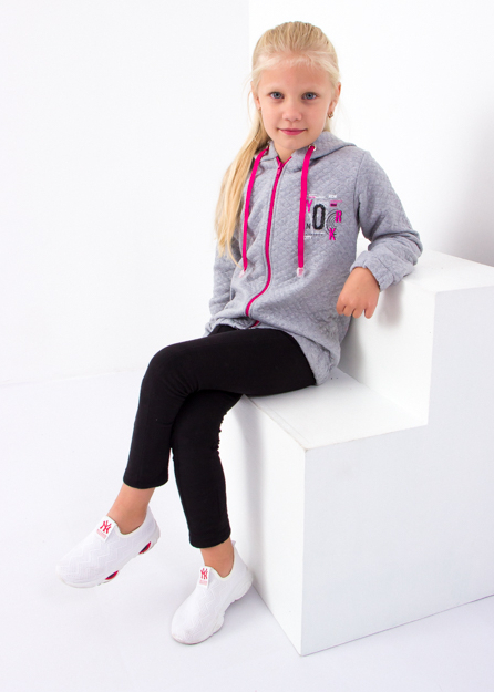 Hoodie (Girls), Any season,  Nosi svoe 6071-054-33-5 (siryj) - $17.52+