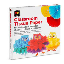 Classrooom Tissue Paper 1000/box (Assorted) - £41.53 GBP