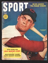 Sport 5/1954-MacFadden-Ted Kluszewski-Cincinnati Reds baseball cover-Billy Ma... - $52.62