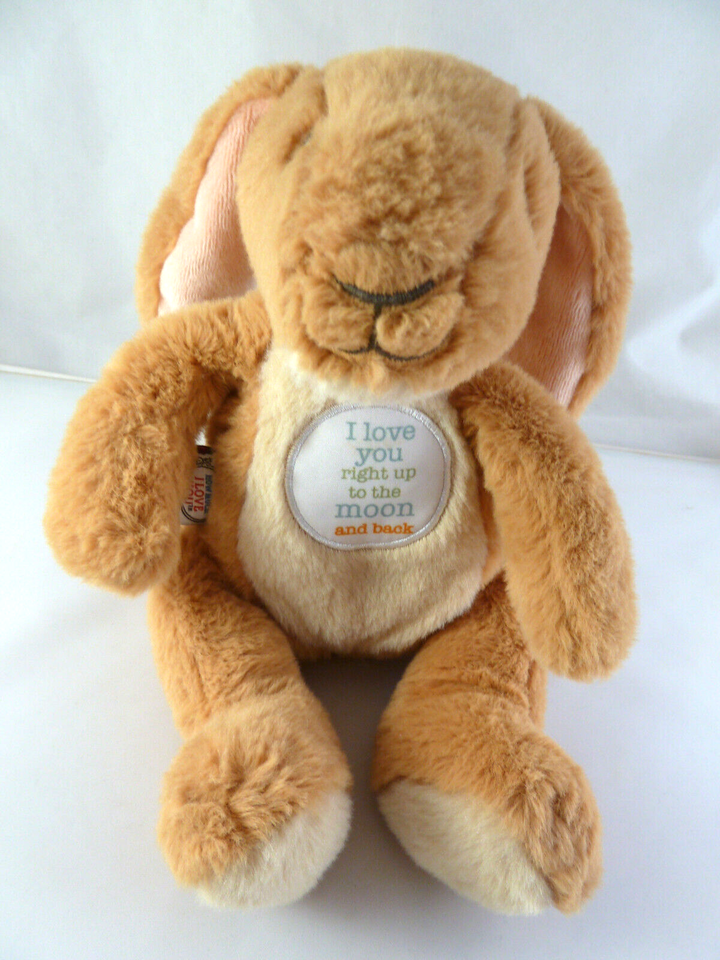 Guess How Much I Love You Right Up To The Moon And Back Bunny Rabbit Plu... - $11.77