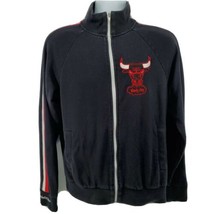 Chicago Bulls Track Jacket Size M Mitchell And Ness Hardwood Classics Retro Logo - $49.45