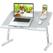 Adjustable Laptop Bed Table with Heights and Angles, - £137.58 GBP