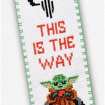 The Mandalorian Baby Yoda Cross Stitch Kit: Grogu Bookmark Embroidery Set with T - $40.54