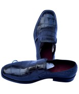 Premium Black Jewel Real Crocodile Leather Moccasin Style Men Business S... - $1,641.23 CAD