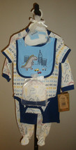 New Chick Pea 6 Piece Baby Boy Gift Set Dinosaurs Theme Size 6-9 Months - £23.18 GBP