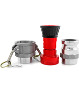 Fire Hose Nozzle, 2 Inch Heavy Duty NPSH/NPT Thermoplastic Constant Flow - $560.33 MXN