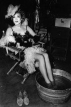 Marlene Dietrich in Destry Rides Again on Set Soaking feet in tub of Water 18x24 - £18.73 GBP
