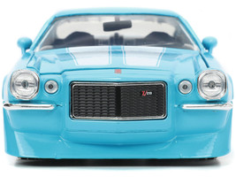 1971 Chevrolet Camaro Z/28 Light Blue with White Stripes &quot;Bigtime Muscle&quot; Series - $41.84