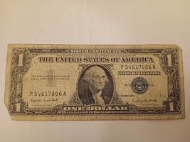 US Series 1957 A Silver Certificate Dollar Bill Circulated Condition  - £19.29 GBP