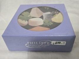 PHILIPPE DESHOULIERES Cocktail 6” Plates Limoges France Cheese Noir NEW ... - $44.54