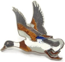 Mallard Duck Drake Lapel Pin Brooch Vintage Metal - £11.18 GBP