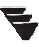 Calvin Klein Women&#39;s Modern Logo Bikini 3Pack Black Small Item is new, o... - £19.28 GBP