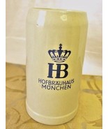 Vintage German Stoneware Beer Stein Mug HB Hofbrauhaus Munchen 1L GERZ O... - $29.67