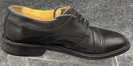 Florsheim Shoes Mens Size 7.5 Imperial Cap Toe Oxford Black Leather Made Italy - £27.68 GBP