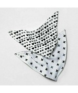 Baby 2pk Bandana Bib Cloud Island - Black/White NWT - £4.63 GBP