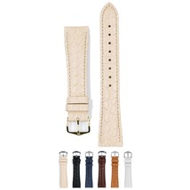 HIRSCH Aristocrat Leather Watch Strap - Crocodile Embossing - Golden Bro... - £47.82 GBP