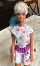 714A~ Vintage 1984 Mattel Dreamtime Barbie Doll Two Piece Top Bottom 80&#39;s Neon - £18.85 GBP